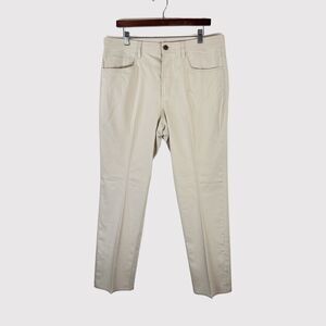 Onward Reserve Mens Pants Beige Performance Chino Five Pocket Straight 33x30